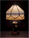 Sunflower vase and Susan's String Shade.jpg (42276 bytes)